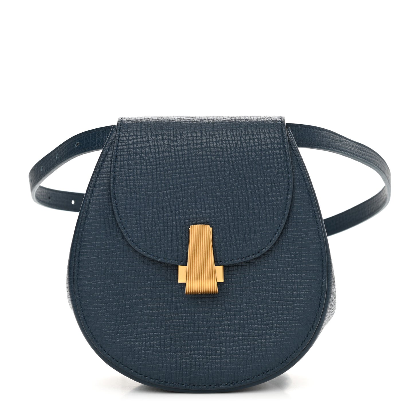 Palmellato Calfskin Rounded Belt Bag Navy