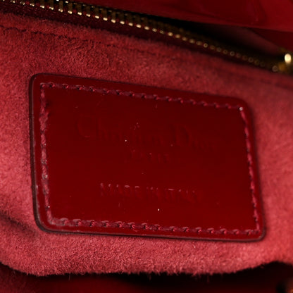 Christian Dior Patent Cannage Mini Lady Dior Red 5 of 9