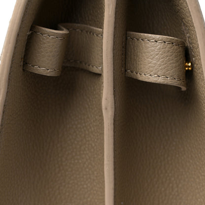 Burberry Grainy Calfskin Medium Title Bag Honey 14 of 15