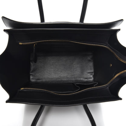 Celine Smooth Calfskin Micro Luggage Black 5 of 9