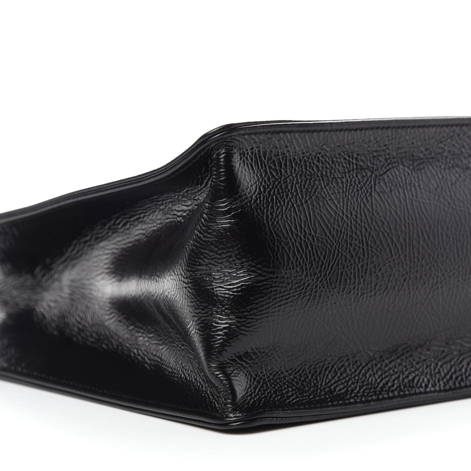 Chanel Shiny Aged Calfskin Shopping Bag Black 9 of 11