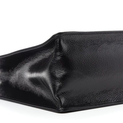 Chanel Shiny Aged Calfskin Shopping Bag Black 9 of 11