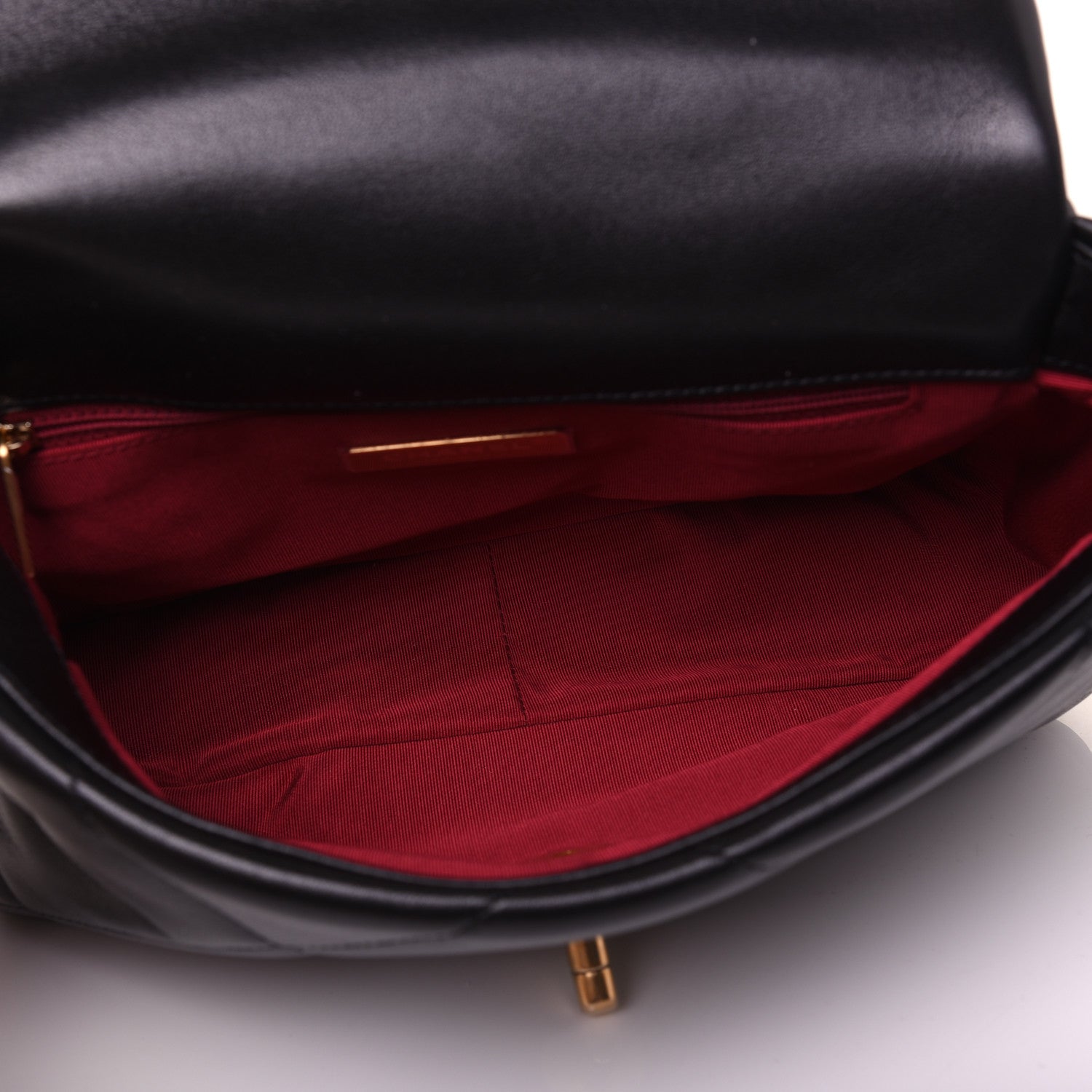 Chanel Lambskin Quilted Medium 19 Flap Black 5 of 16