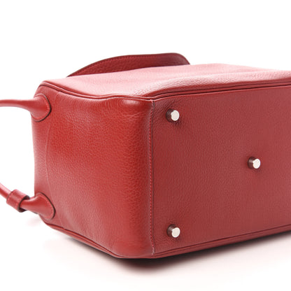 Hermes Taurillon Clemence Lindy 30 Rouge Vif 6 of 9