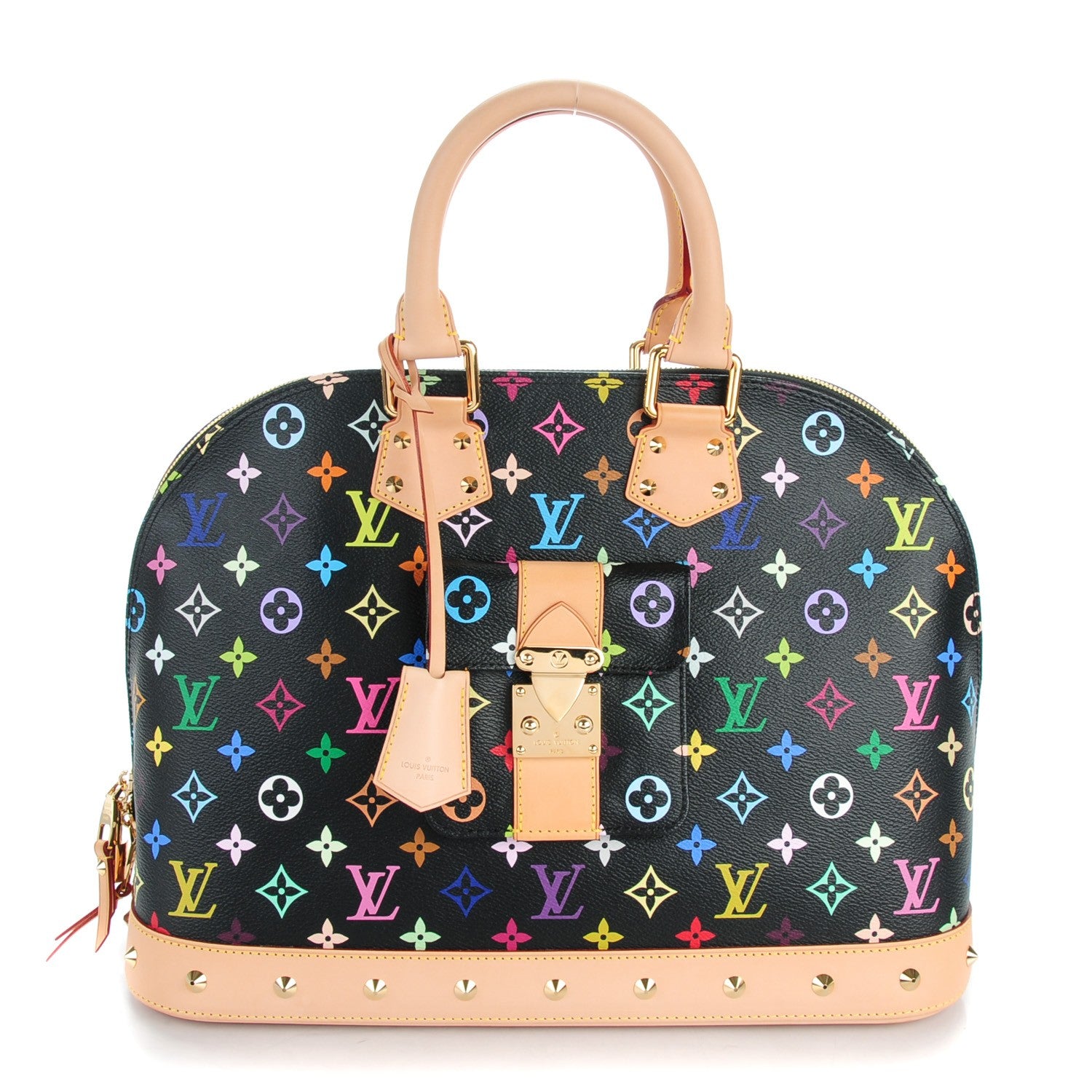Louis Vuitton Monogram Multicolor Alma GM Black 1 of 7