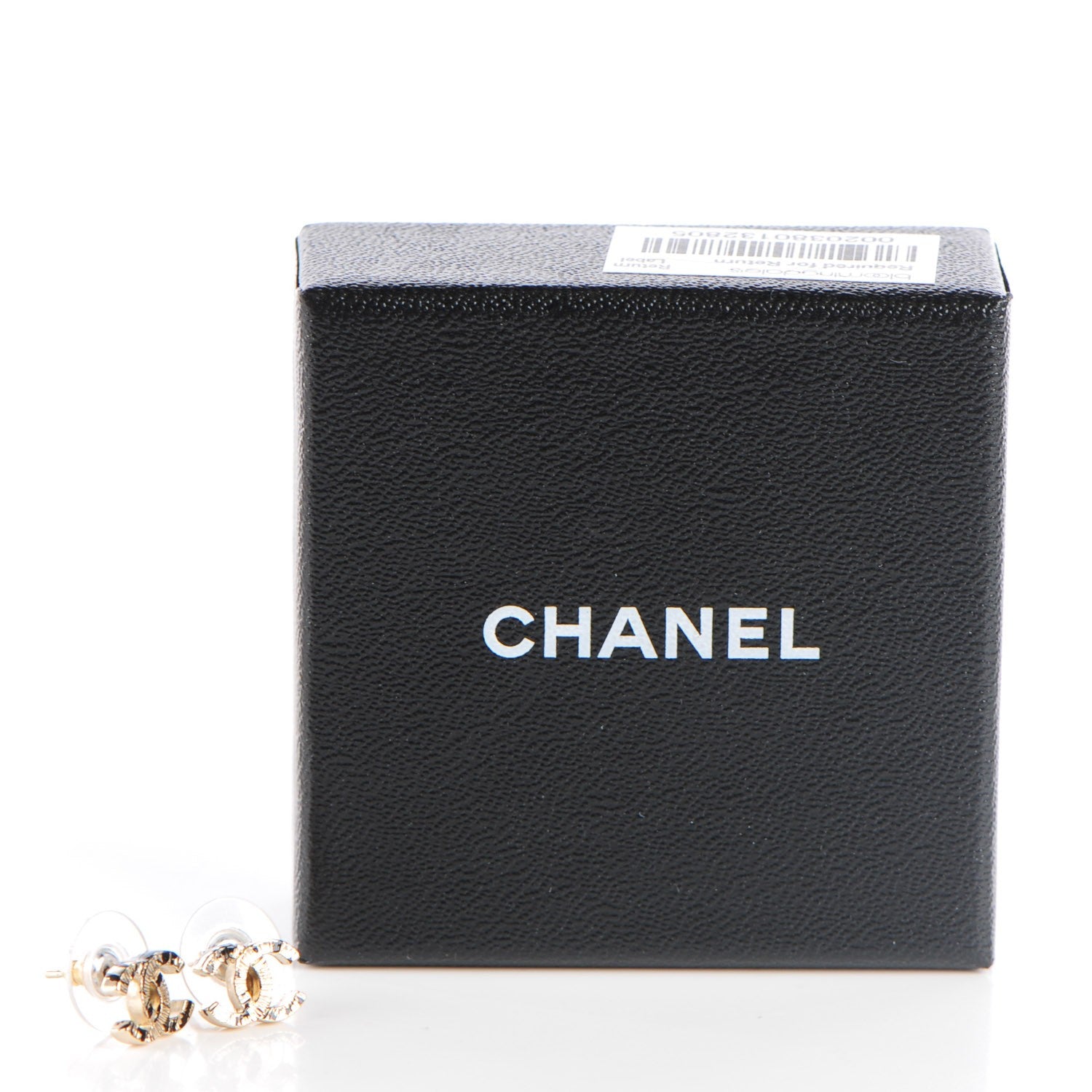 Chanel Graffiti CC Earrings Gold 5 of 5