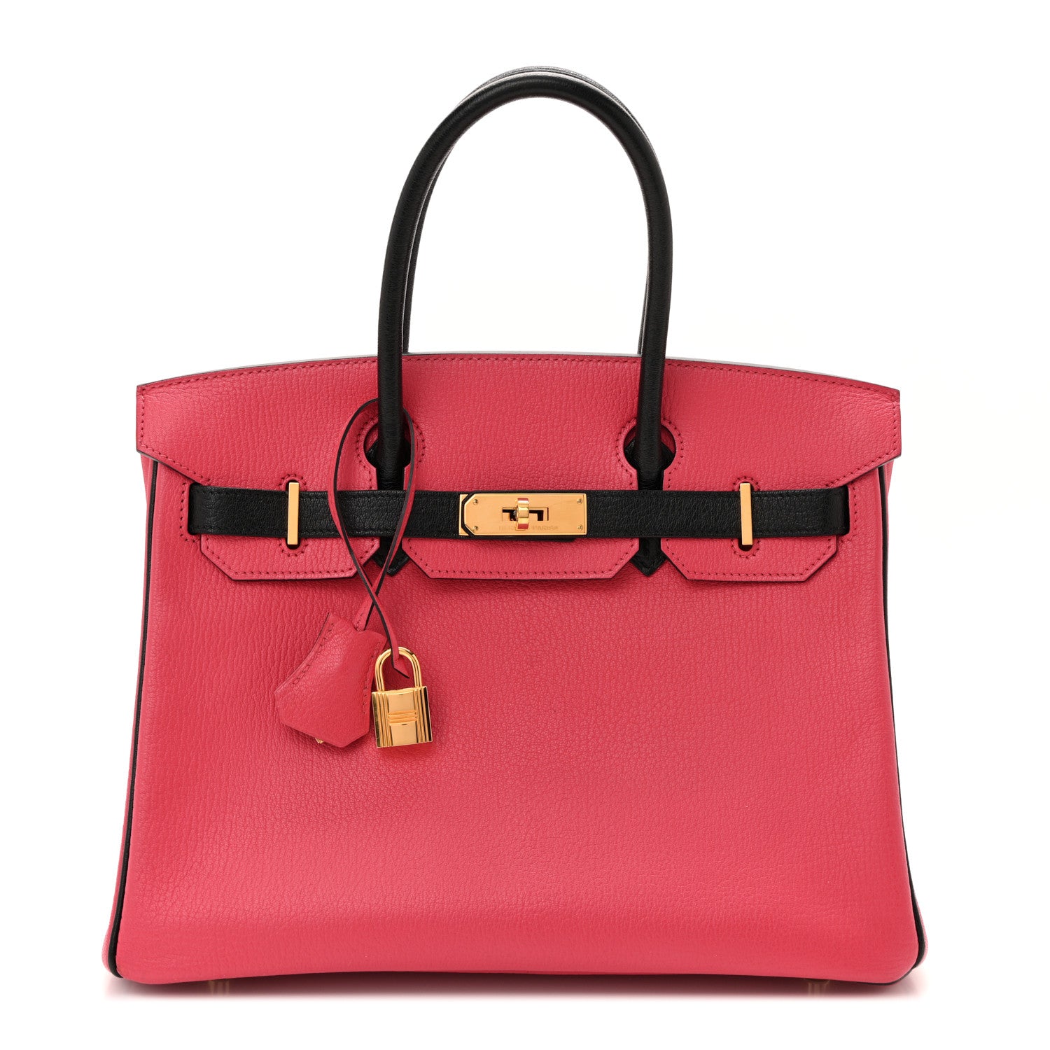 Hermes Chevre Mysore Horseshoe Birkin 30 Bougainvillea Black 1 of 11