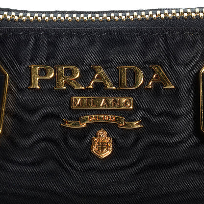 Prada Tessuto Nylon Pietre Jeweled Shoulder Bag Nero Black 9 of 9