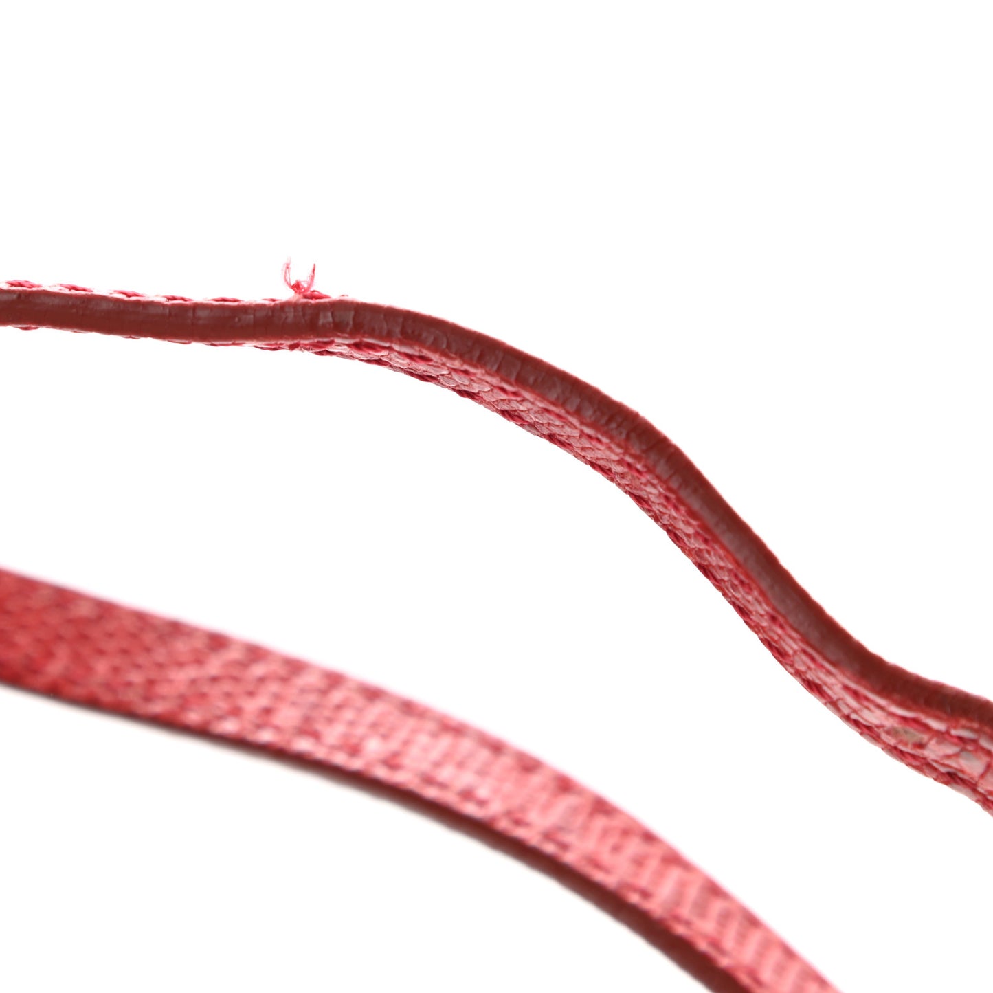 Calfskin Lizard Embossed Mini Heroine Scarlet