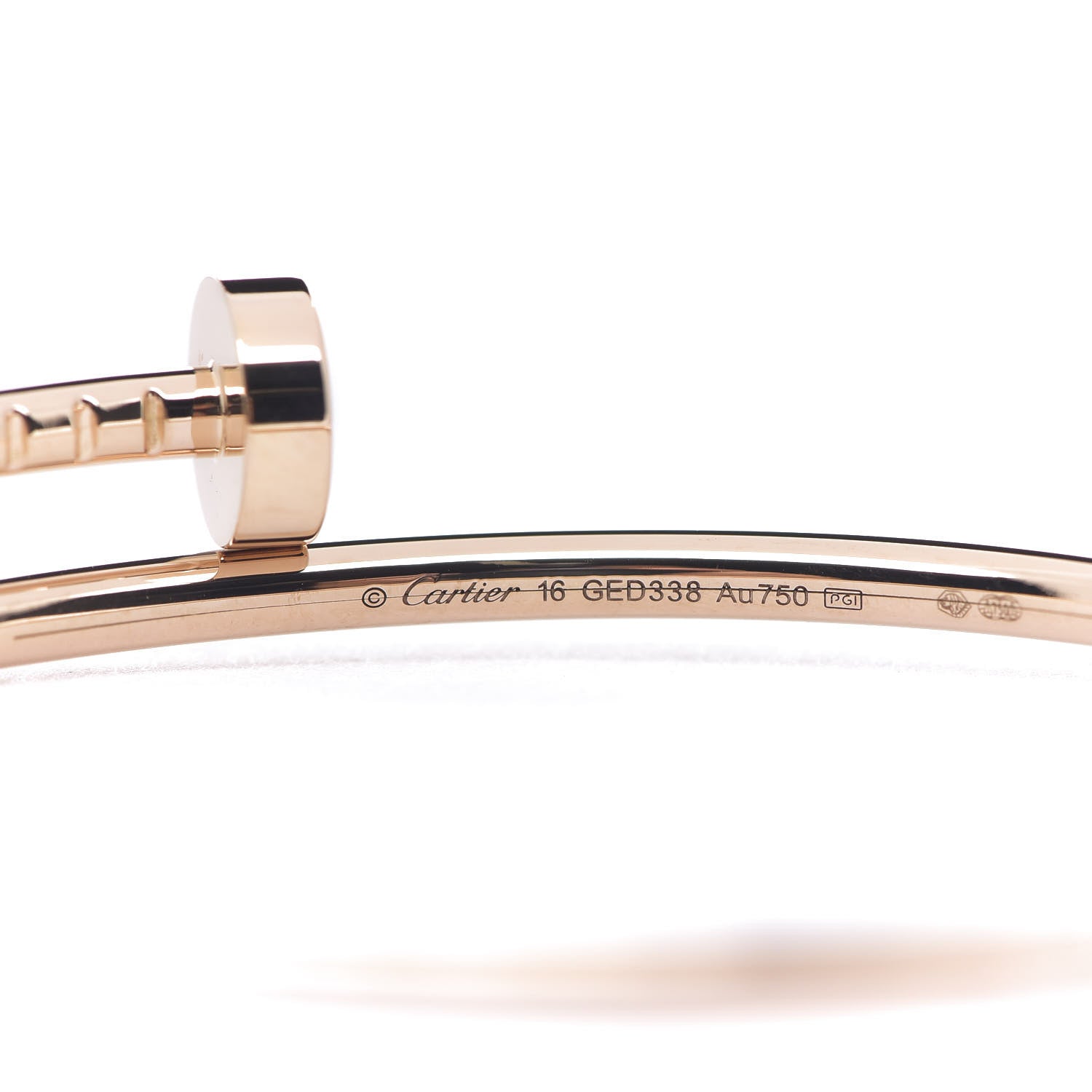 Cartier 18K Pink Gold Small Juste Un Clou Bracelet 16 3 of 4