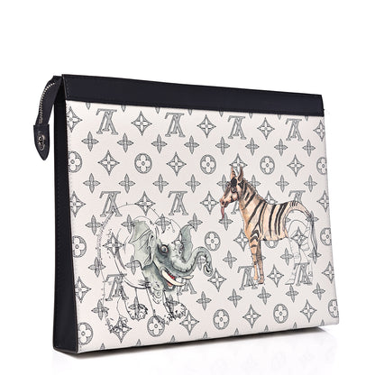 Louis Vuitton Savane Monogram Chapman Pochette Voyage GM Dune 2 of 8