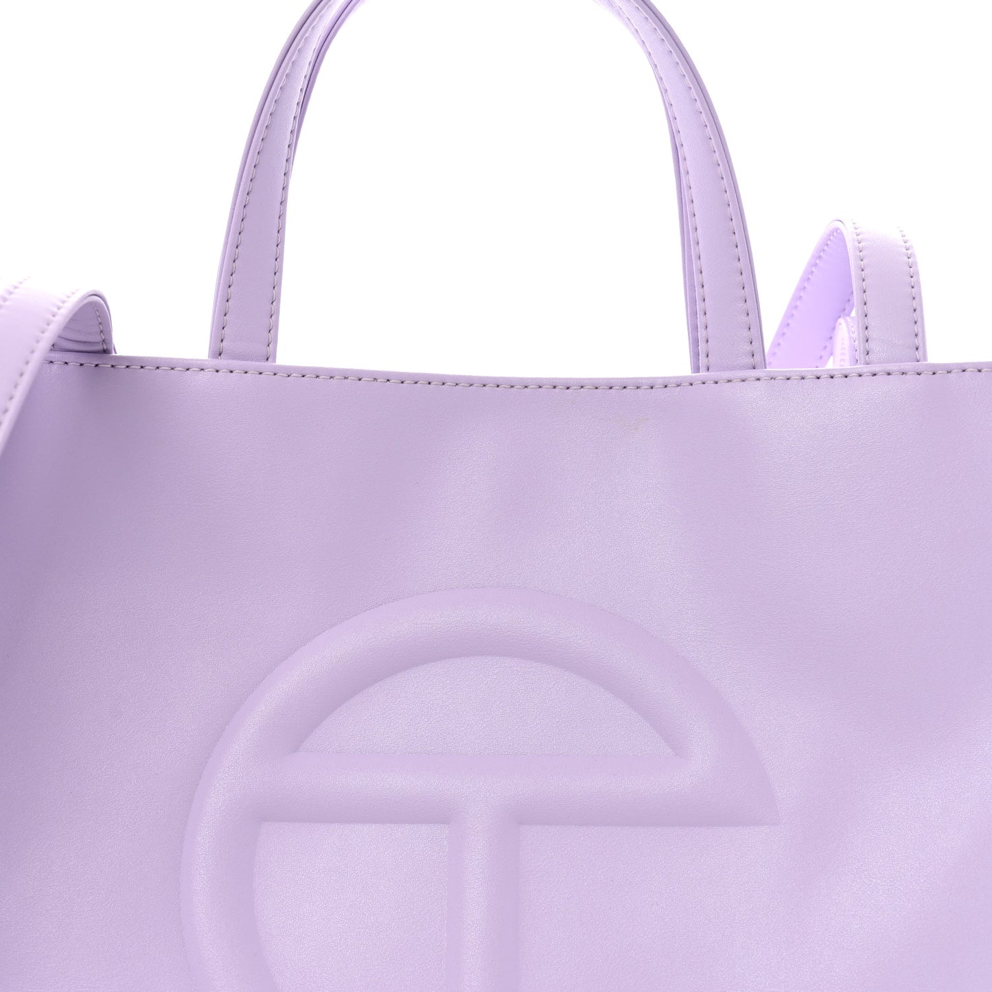 Vegan Leather Medium Shopping Bag Lavender