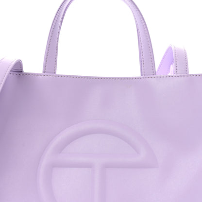 Telfar Vegan Leather Medium Shopping Bag Lavender 8 of 13