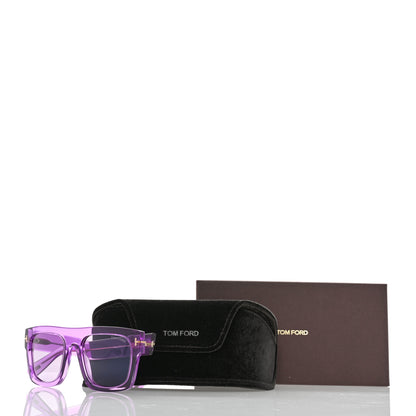 Tom Ford Acetate Fausto Sunglasses TF711 Transparent Pink 8 of 8