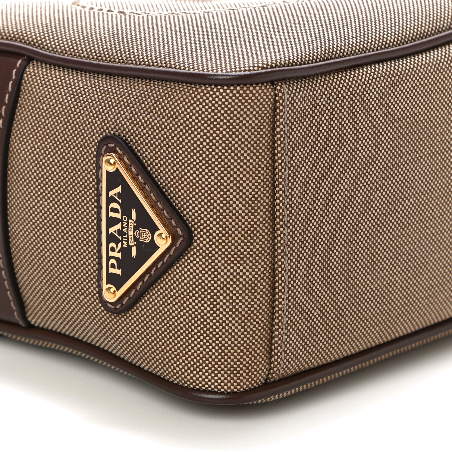 Prada Jacquard Logo Camera Bag Corda Bruciato 7 of 8