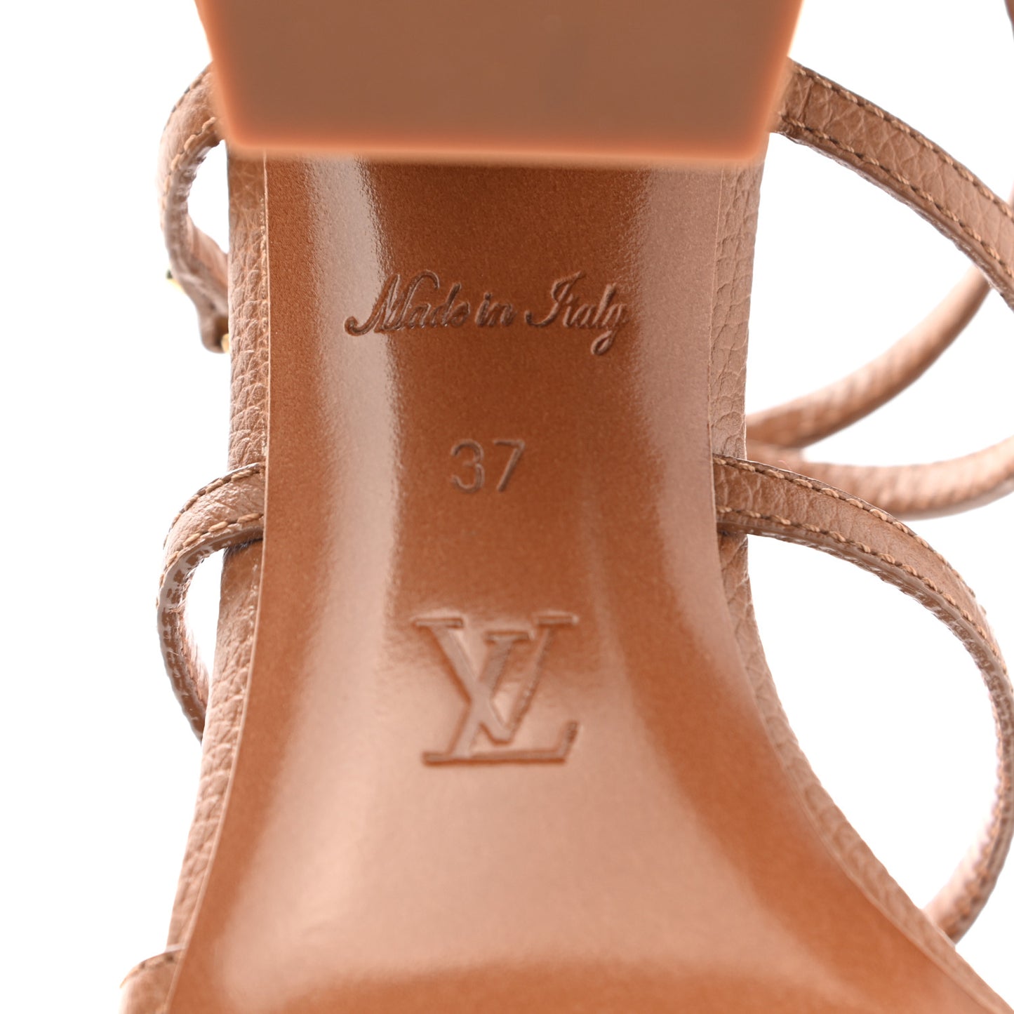 Calfskin Roma Sandals 37 Brown