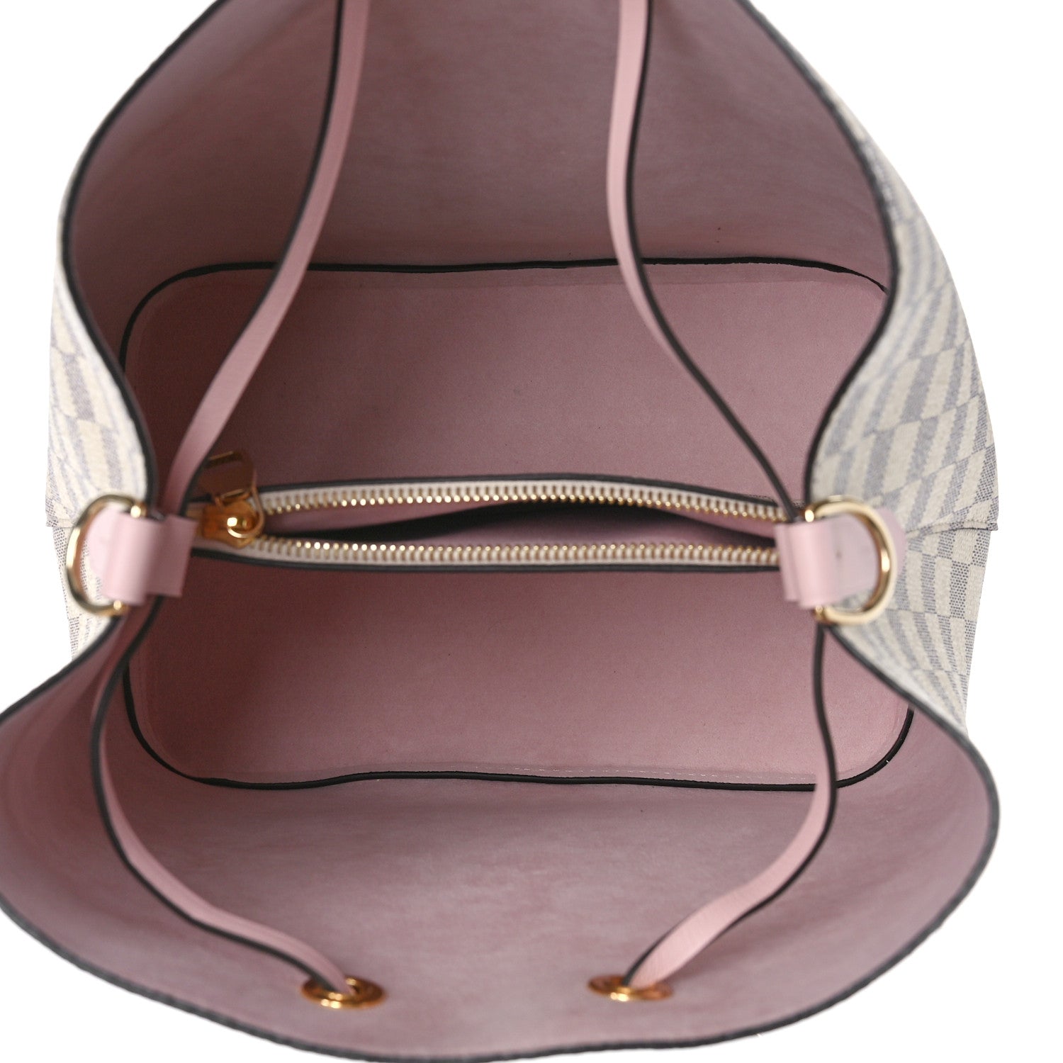 Louis Vuitton Damier Azur Neonoe MM Eau De Rose 5 of 8
