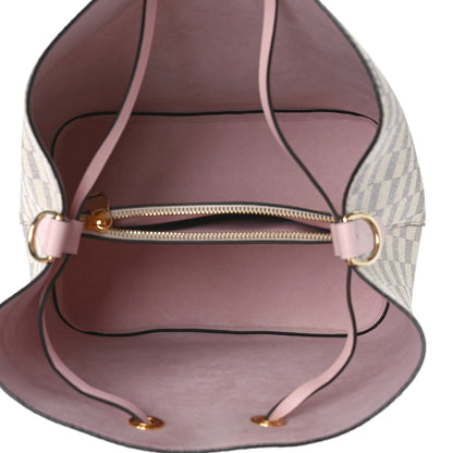 Louis Vuitton Damier Azur Neonoe MM Eau De Rose 5 of 8