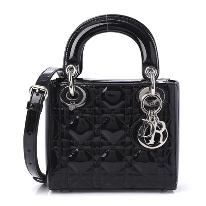 Christian Dior Patent Cannage Mini Lady Dior Black 1 of 9