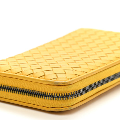 Bottega Veneta Nappa Intrecciato Zip Around Wallet Sunset 11 of 15
