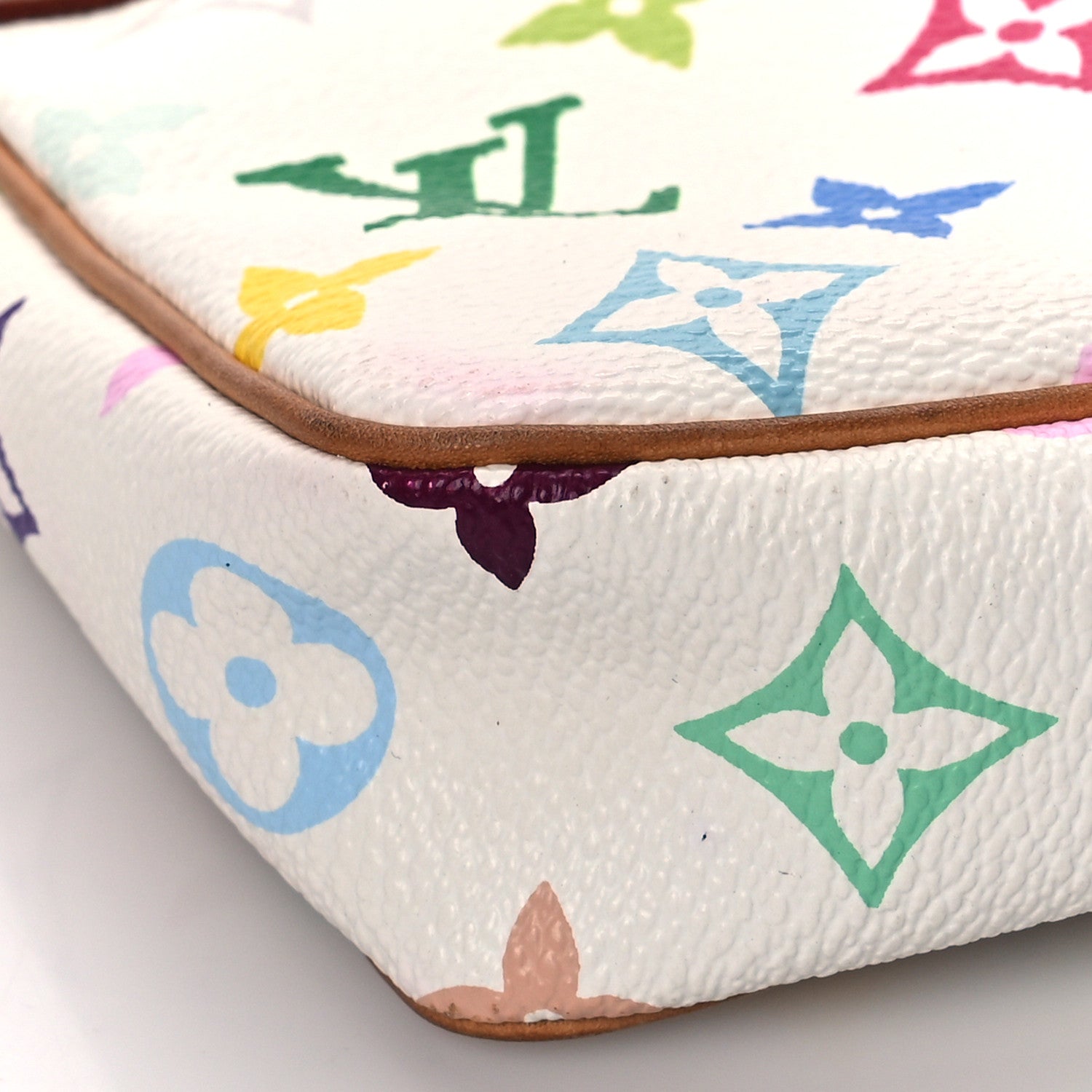 Louis Vuitton Monogram Multicolor Pochette Accessories White 8 of 10