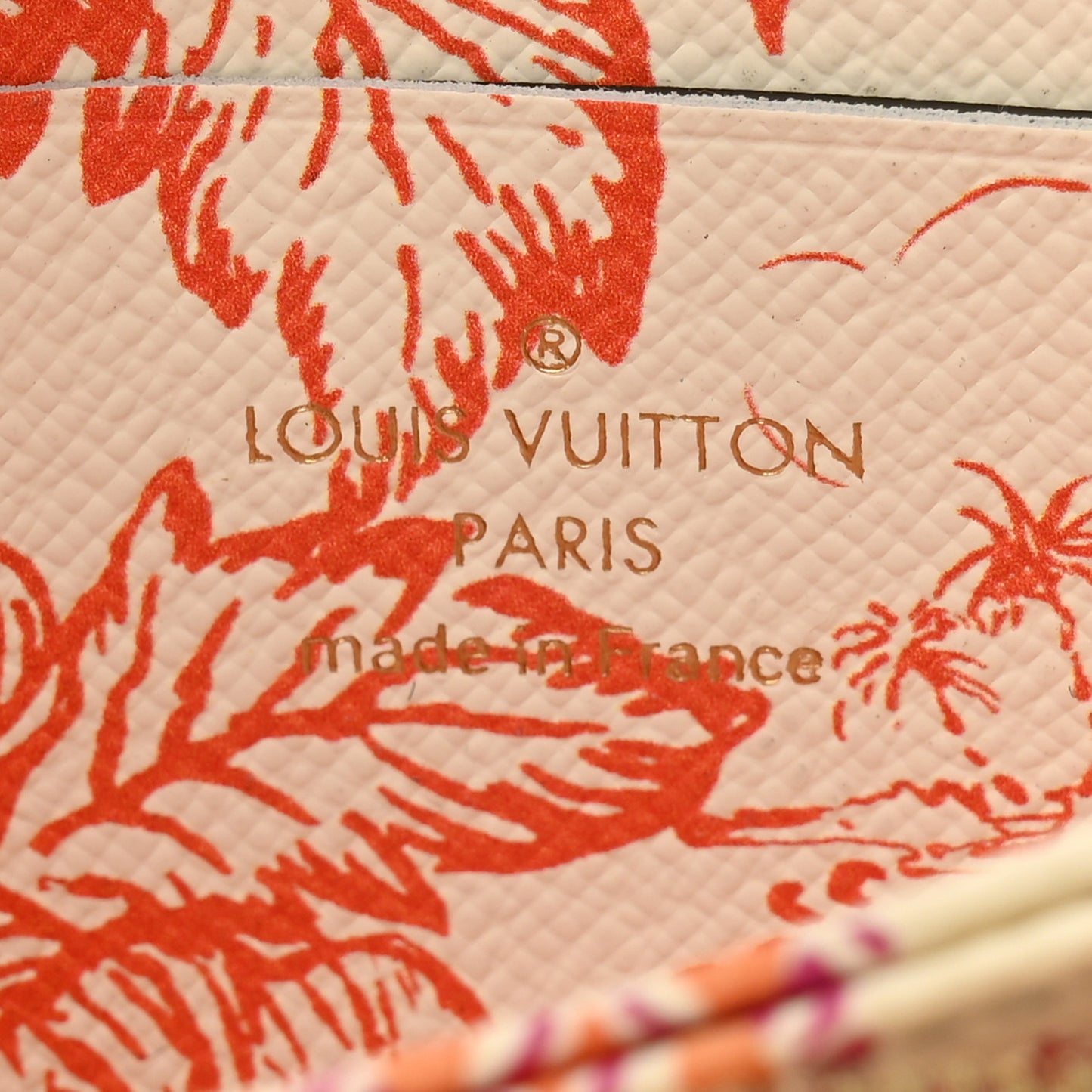 Monogram LV By The Pool Zippy Coin Purse Coral