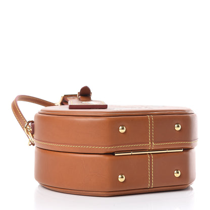 Louis Vuitton Calfskin Catogram Petite Boite Chapeau Tan 5 of 10