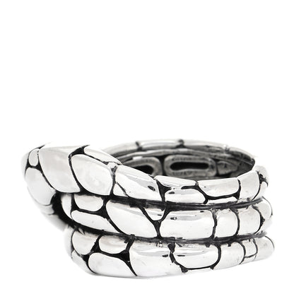 John Hardy Sterling Silver Kali Twist Ring 54 7 3 of 5