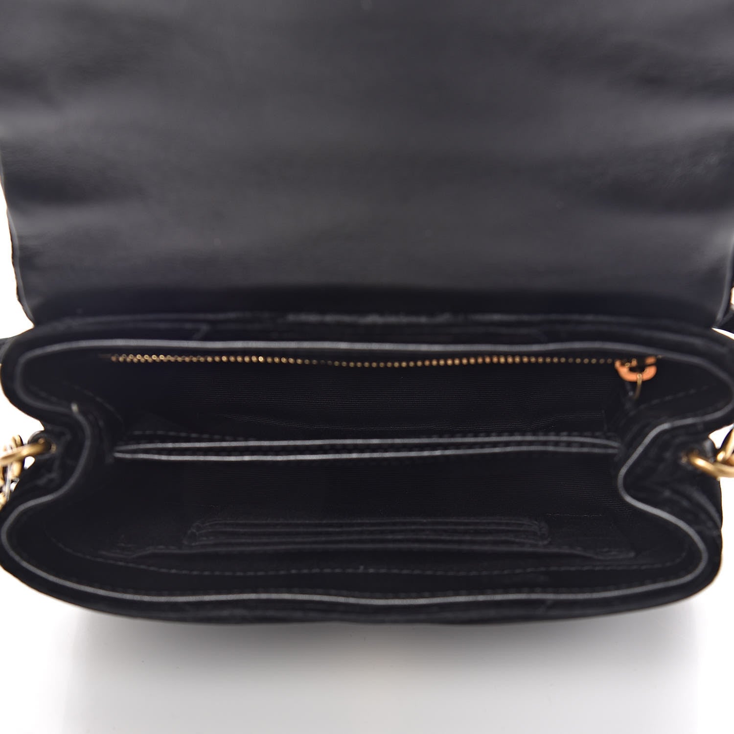 Saint Laurent Velvet Y Quilted Monogram Toy Loulou Chain Satchel French Black 5 of 12
