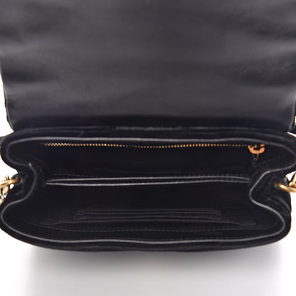 Saint Laurent Velvet Y Quilted Monogram Toy Loulou Chain Satchel French Black 5 of 12