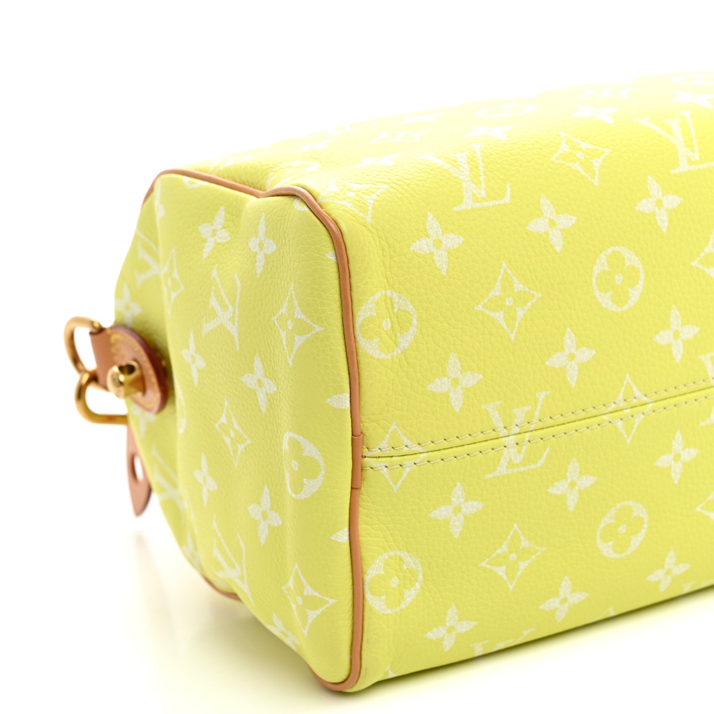 Calfskin Monogram Speedy P9 Bandouliere 25 Lemonade Yellow