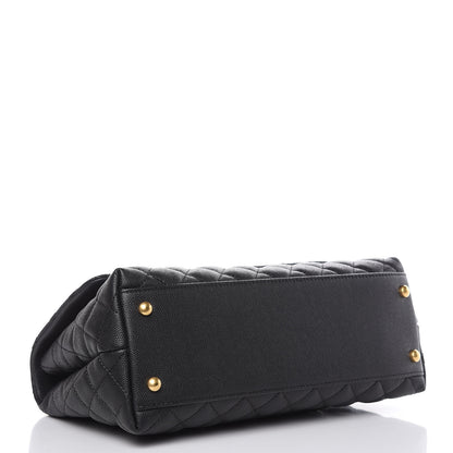 Chanel Caviar Quilted Small Coco Handle Flap Black 4 of 10