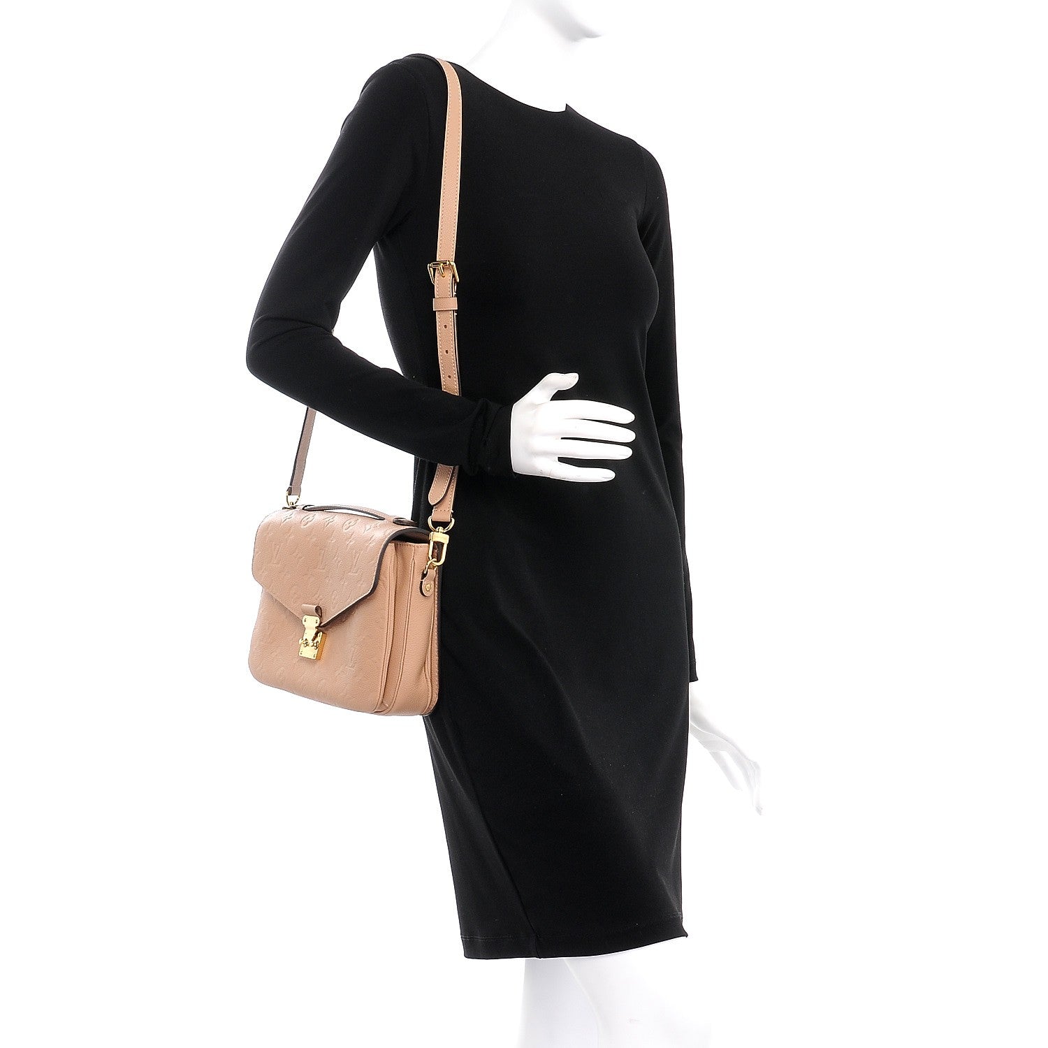 Louis Vuitton Empreinte Pochette Metis Papyrus 2 of 10