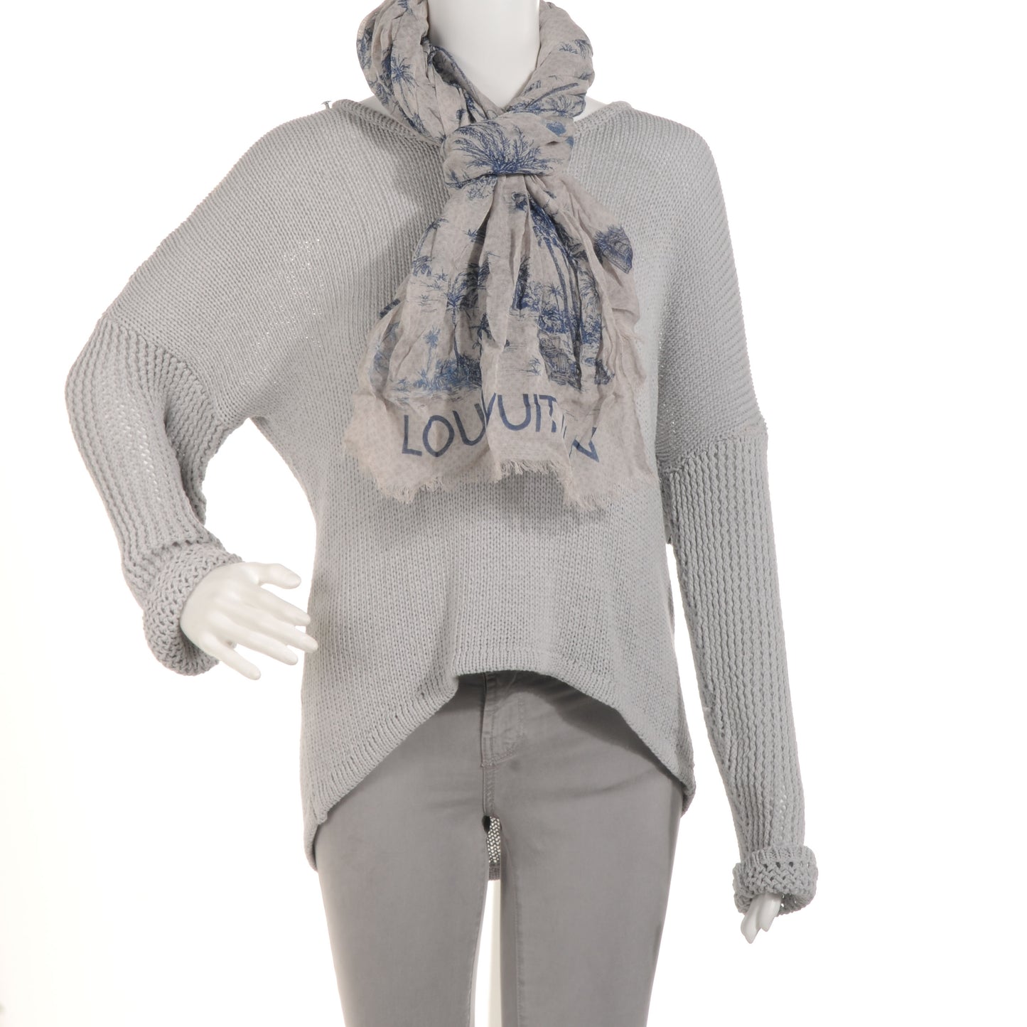 Cotton Linen Toile Etole De Louis Pareo Blue