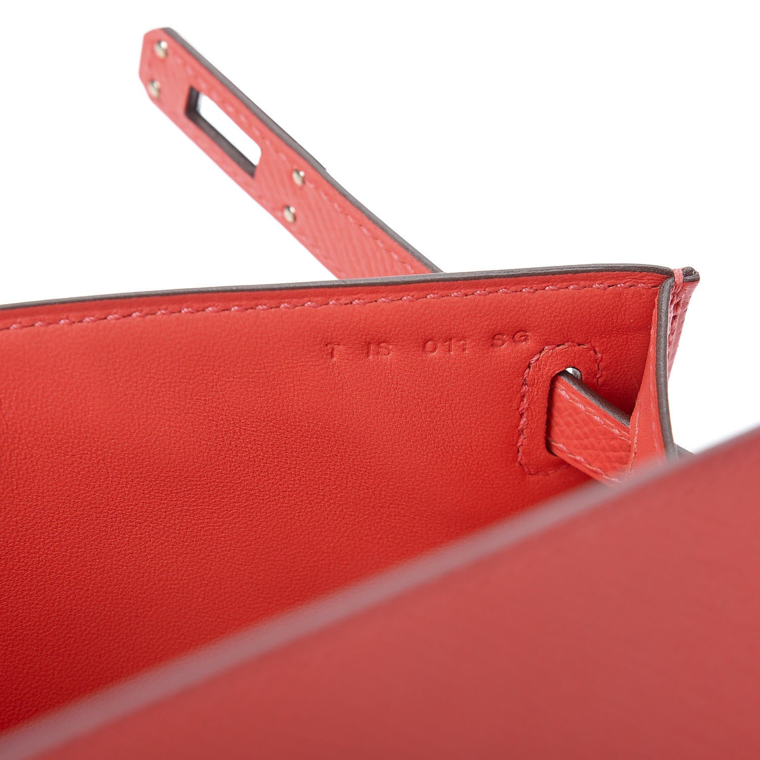 Hermes Epsom Kelly Pochette Clutch Rose Jaipur 21 of 29
