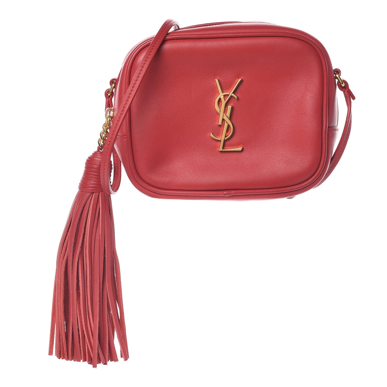 Saint Laurent Nappa Monogram Blogger Bag New Red 1 of 8