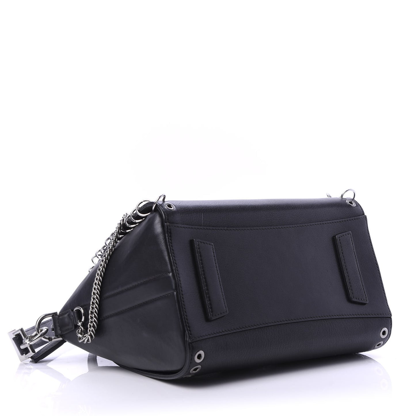Sugar Goatskin Small Eyelet Antigona Black