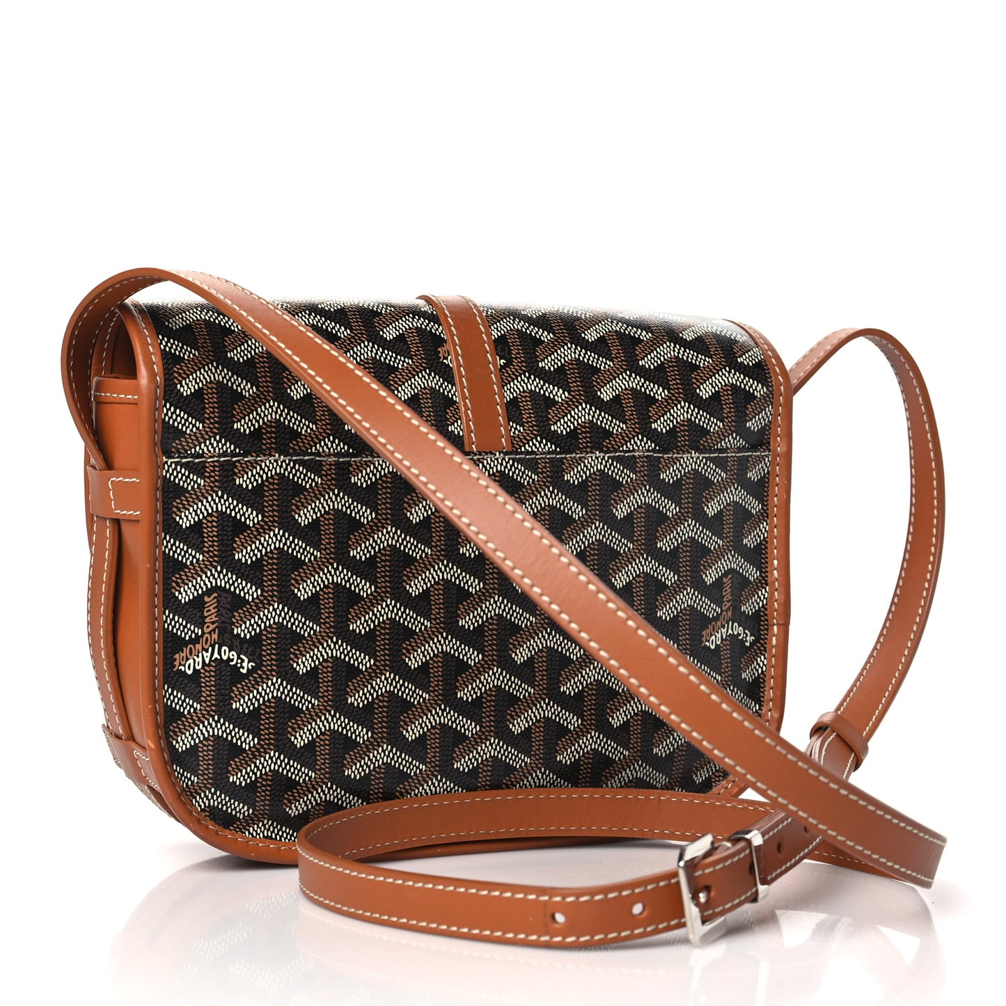 Goyardine Belvedere II PM Messenger Bag Black Gold