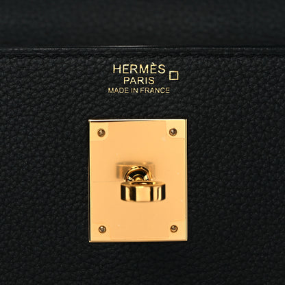 Hermes Togo Matte Alligator Kelly Retourne Touch 32 Black 6 of 11