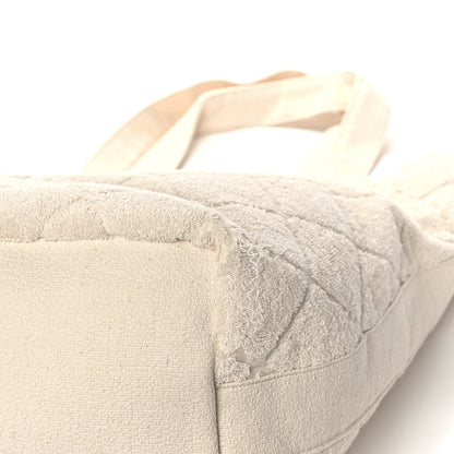 Chanel Terry Cotton CC Beach Tote Towel Set Ivory 17 of 17