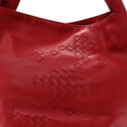 Bottega Veneta Nappa Intrecciato Patchwork Hobo Red 7 of 9