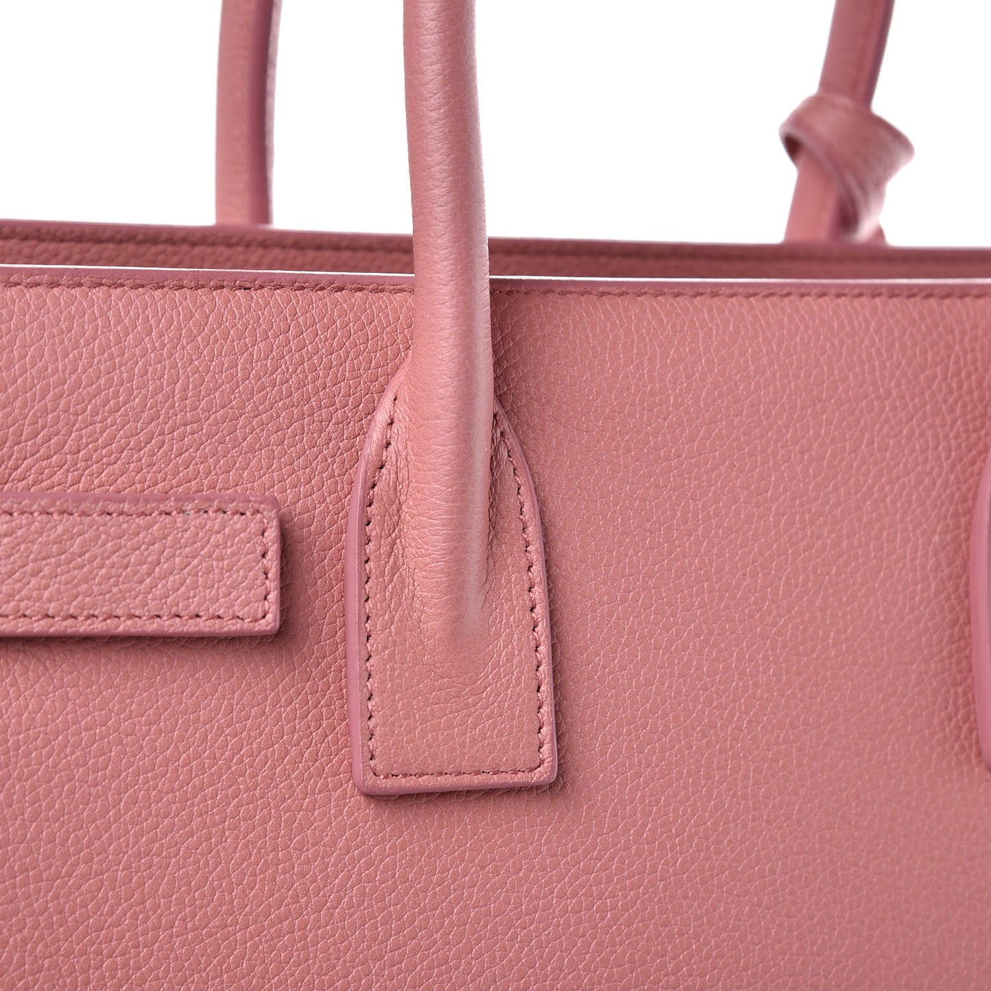 Grained Calfskin Baby Sac De Jour Dark Rose