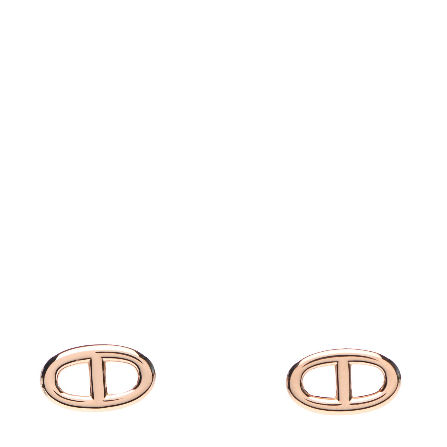 Hermes 18K Rose Gold TPM Farandole Stud Earrings 1 of 5