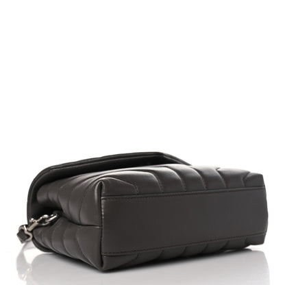 Saint Laurent SAINT LAURENT Calfskin Y Quilted Monogram Toy Loulou Crossbody Bag Earth 4 of 9