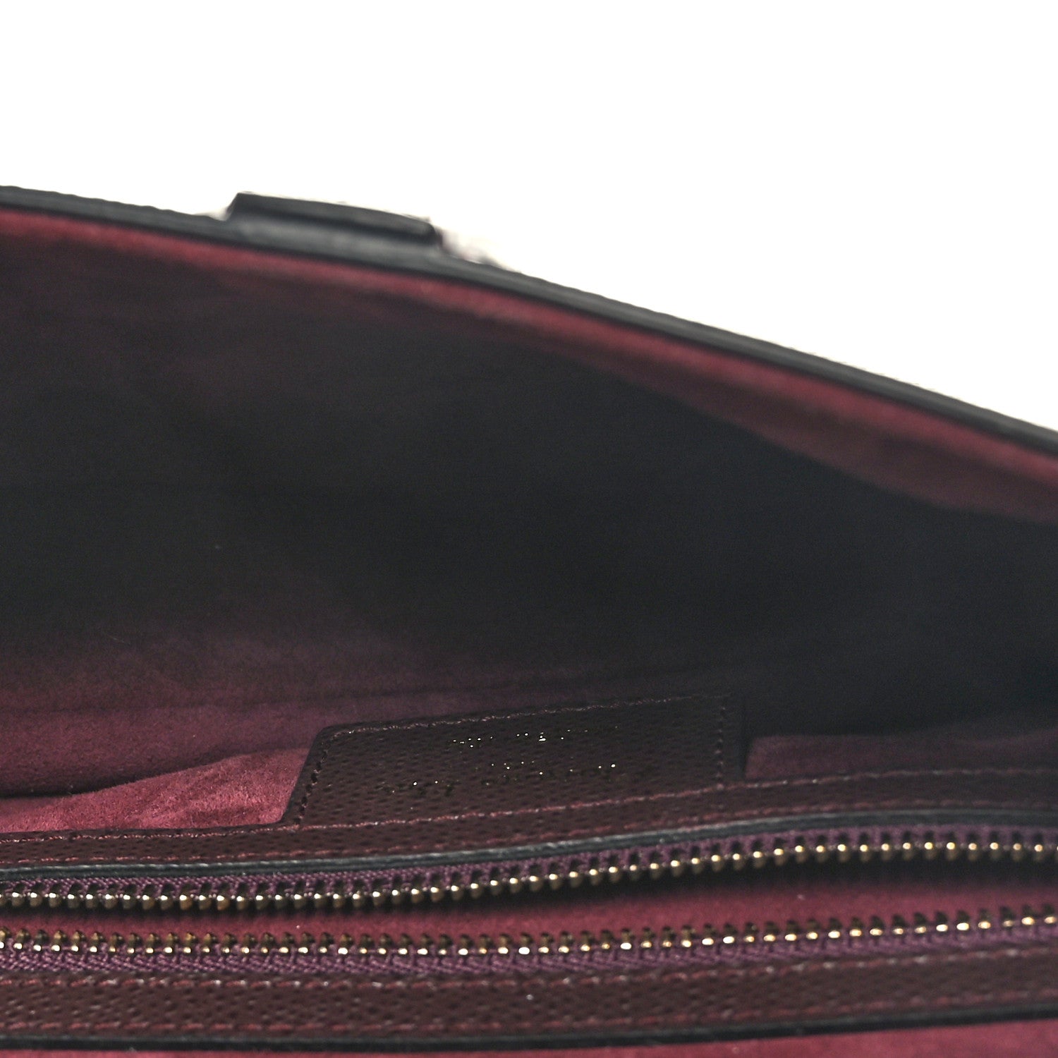 Christian Dior Grained Calfskin Saddle Bag Burgundy 5 of 9