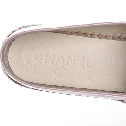 Chanel Patent CC Espadrilles 38 Pink 6 of 10