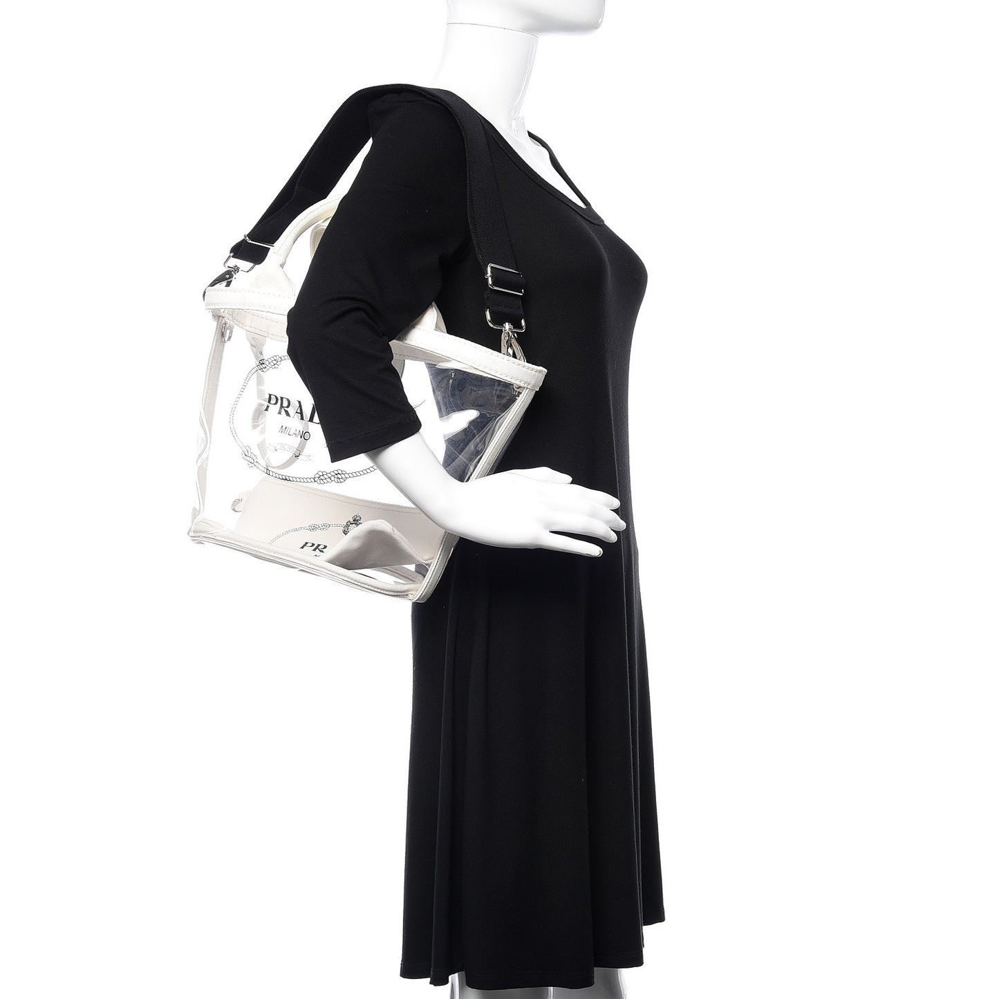 Plexiglass Canapa Small Shopper Tote White
