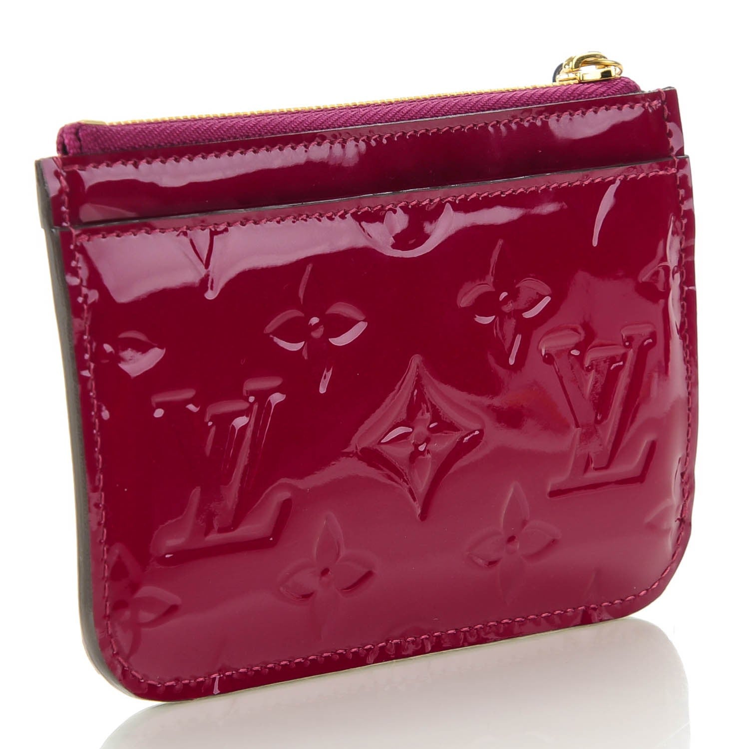 Louis Vuitton Vernis Key Pouch Magenta 3 of 7