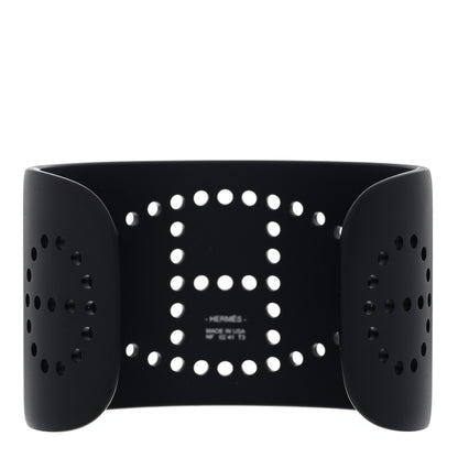 Hermes Aluminium Evelyne Sunset Cuff Bracelet T3 Black 2 of 3