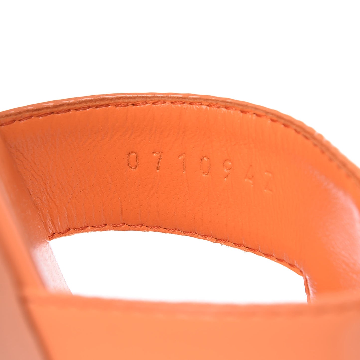 Patent Oran Sandals 38 Orange Melon
